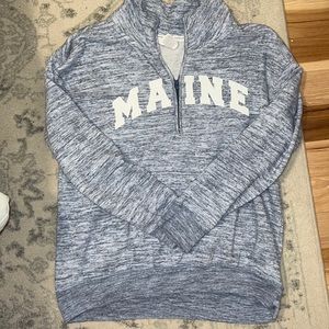 Soft Maine quarter-zip sweatshirt